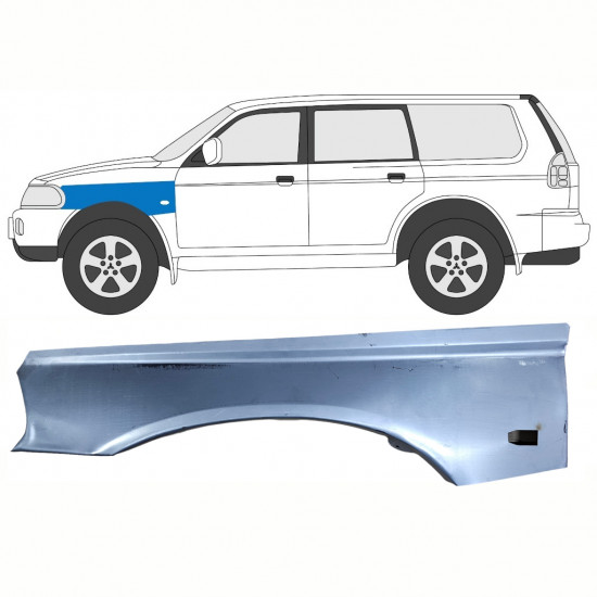Reparatiepaneel voorspatbord voor Mitsubishi Pajero Sport 1996-2008 / Links 8398