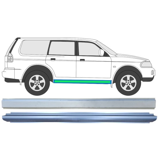 Frontruderamme voor Mitsubishi Pajero Sport 1996-2008 / Links = Rechts (symmetrisch) / Set 14873 Frontruderamme voor Mitsubishi Pajero Sport 1996-2008 / Links = Rechts (symmetrisch) / Set 14873