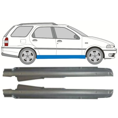 Volledige dorpel voor Fiat Palio Weekend 1997-2001 / Links + Rechts / Set 9940