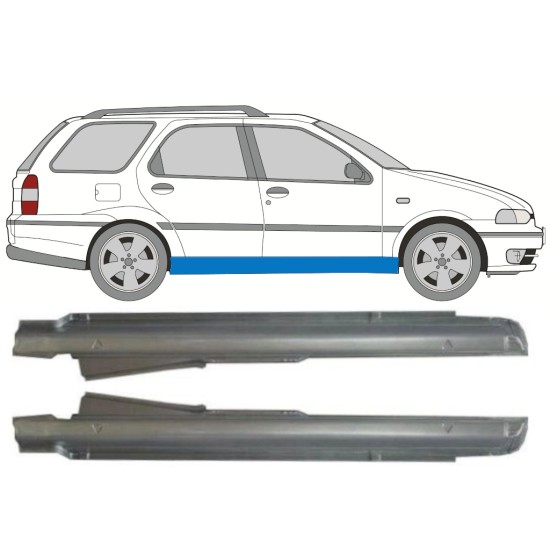 Volledige dorpel voor Fiat Palio Weekend 1997-2001 / Links + Rechts / Set 9940
