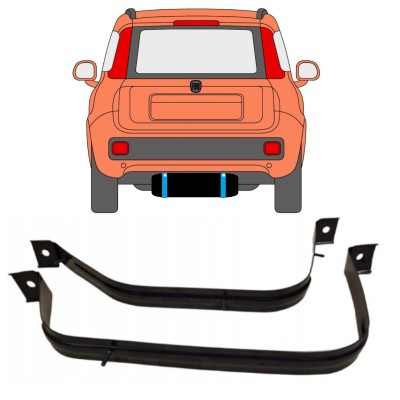 Brandstoftank klemmen voor Fiat Panda 2012- 15028