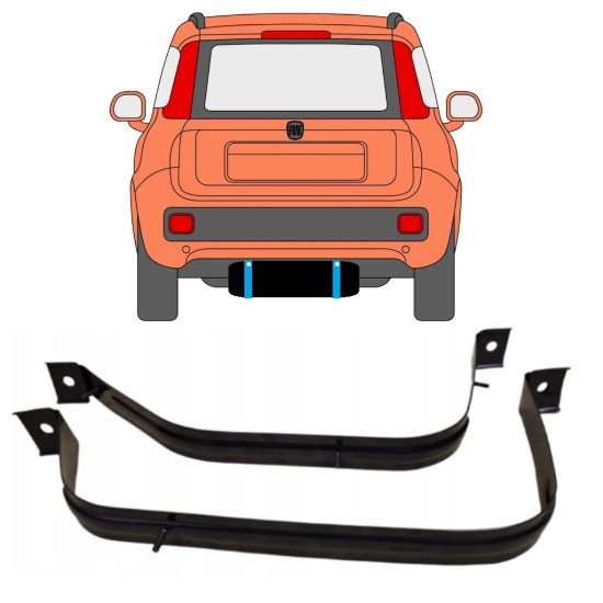 Brandstoftank klemmen voor Fiat Panda 2012- 15028