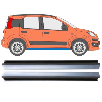 Reparatie dorpel voor Fiat Panda 2012- / Links + Rechts / Set 14971