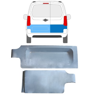 Reparatie plaatwerk achterste deuren voor Citroen Berlingo 2008-2018 / Links + Rechts 15213