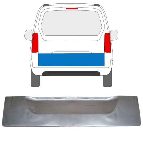 Reparatiepaneel achterklep voor Citroen Berlingo 2008-2018 16283