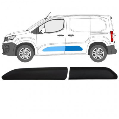 Zijlijst sierlijst voor Toyota Proace City 2019- / Links 15951