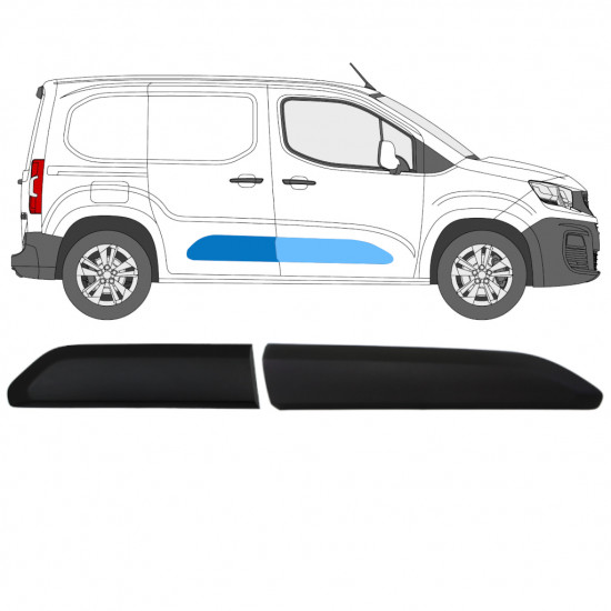 Zijlijst sierlijst voor Toyota Proace City 2019- / Rechts 15950