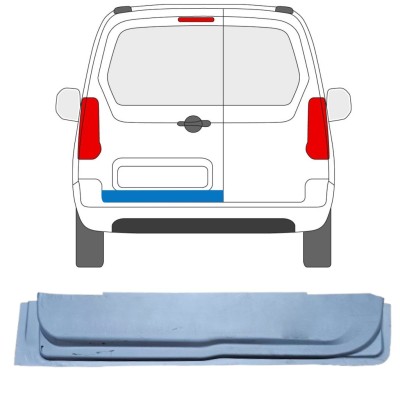 Binnen reparatiepaneel achterste deuren voor Citroen Berlingo 2008-2018 / Links 16910