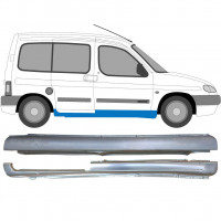 Reparatie dorpel voor Peugeot Partner 1996- / Rechts / Set 9417