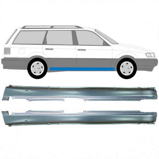 Reparatie dorpel voor Volkswagen Passat B4 1993-1996 / Links + Rechts / Set 9372