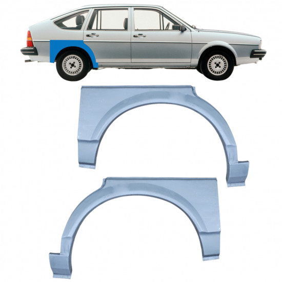 Reparatiepaneel achterspatbord voor VW Passat B2 1980-1988 / Links + Rechts / Set 10472