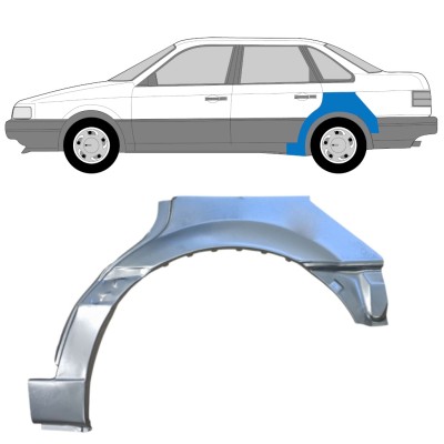 Reparatiepaneel achterspatbord voor Volkswagen Passat B3 1988-1993 / Links / SEDAN 14517
