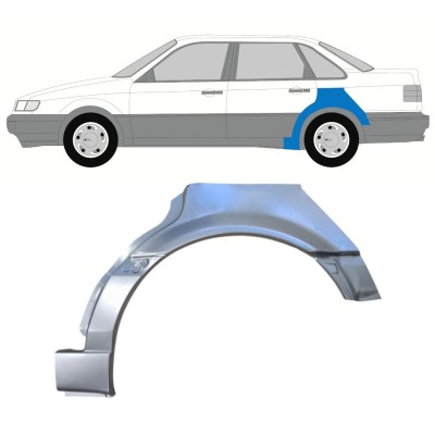 Reparatiepaneel achterspatbord voor Volkswagen Passat B4 1993-1996 / Links 16081