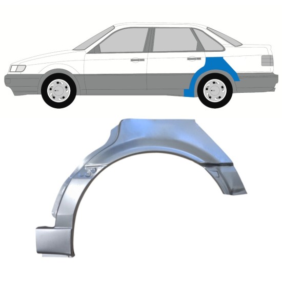 Reparatiepaneel achterspatbord voor Volkswagen Passat B4 1993-1996 / Links 16081
