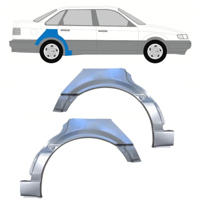 Reparatiepaneel achterspatbord voor Volkswagen Passat B4 1993-1996 / Links + Rechts / Set 16082