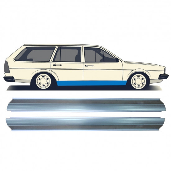 Reparatie dorpel voor VW Passat B2 1980-1988 / Links = Rechts (symmetrisch) / Set 11262