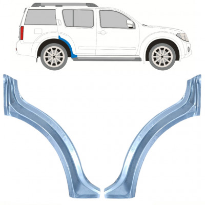 Reparatiepaneel achterspatbord voor Nissan Pathfinder 2004-2013 / Links + Rechts / Set 10352