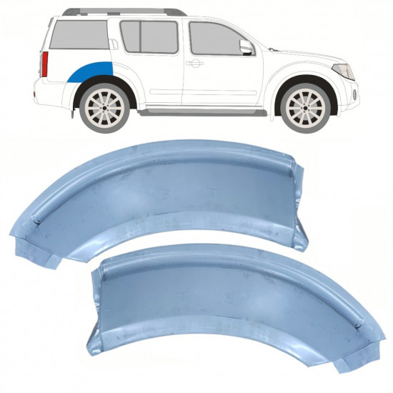 Reparatiepaneel achterspatbord voor Nissan Pathfinder 2004-2013 / Links + Rechts / Set 10351