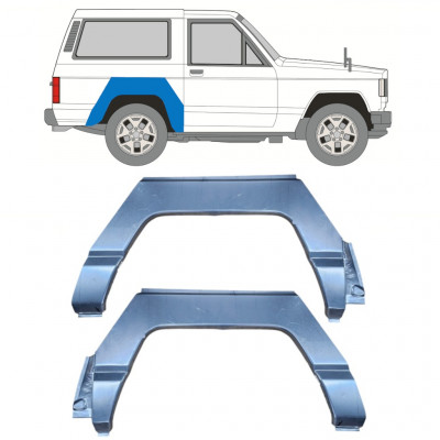 Reparatiepaneel achterspatbord voor Nissan Patrol 1979-1993 / Links + Rechts / Set 10412