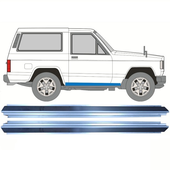 Reparatie dorpel voor Nissan Patrol K160 1979-1990 / Links + Rechts / Set 16291