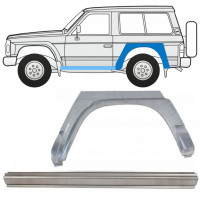 Reparatiepaneel dorpel + achterspatbord voor Nissan Patrol 1990-1997 / Links / Set 11541