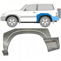 Reparatiepaneel achterspatbord voor Nissan Patrol 1997-2009 / Links / Set 10799