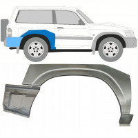 Reparatiepaneel achterspatbord voor Nissan Patrol 1997-2009 / Rechts / Set 10798