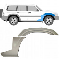 Reparatiepaneel voorspatbord voor Nissan Patrol 1997-2009 / Rechts / Set 10032