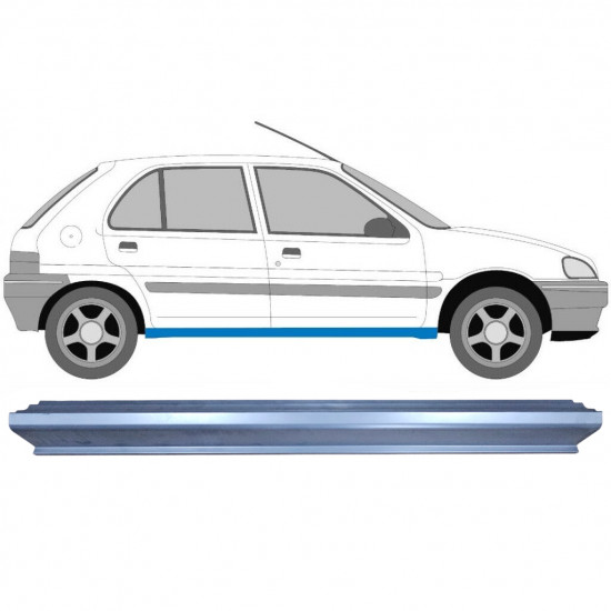 PEUGEOT 106 1991- 5 DEUR DORPEL REPARATIEPANEEL / RECHTS = LINKS