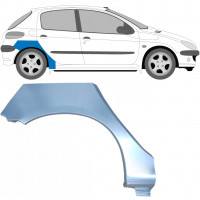 Reparatiepaneel achterspatbord voor Peugeot 206 1998- / Rechts 7202