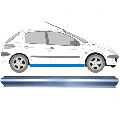 Reparatie dorpel voor Peugeot 206 1998- / Links = Rechts (symmetrisch) 8091