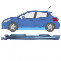 Reparatie dorpel voor Peugeot 208 2012-2019 / Links 11618