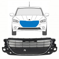 Grill voor Peugeot 301 2013-2017 8498