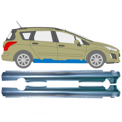 Volledige dorpel voor Peugeot 308 2007-2013 / Links / Rechts / Links + Rechts / Set 12888