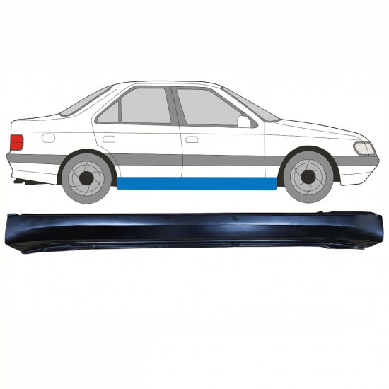 Reparatie dorpel voor Peugeot 405 1987-1996 / Rechts 10778