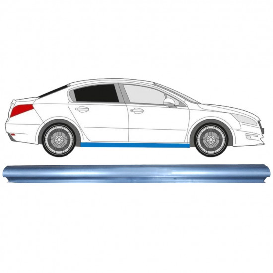 PEUGEOT 508 2010-2018 DORPEL REPARATIEPANEEL / RECHTS = LINKS