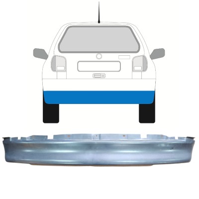Reparatiepaneel achterbumper versterking voor Volkswagen Polo 1994-1999 16006