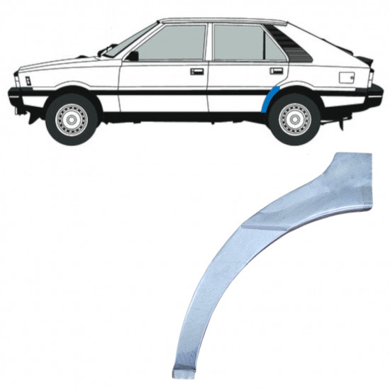 Reparatiepaneel achterspatbord voor FSO Polonez 1978-2002 / Links 12602