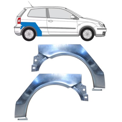 Reparatiepaneel achterspatbord voor Volkswagen Polo 2001-2009 / Links + Rechts / Set 16261