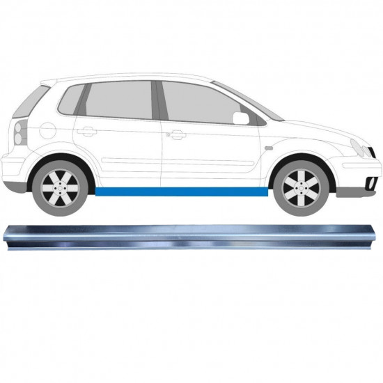 VOLKSWAGEN POLO 2001-2009 3/5 DEUR DORPEL REPARATIEPANEL / RECHTS = LINKS