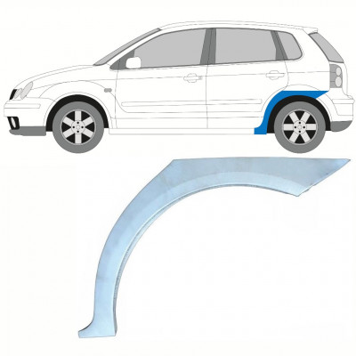 Reparatiepaneel achterspatbord voor VW Polo 2001-2009 / Links 10131