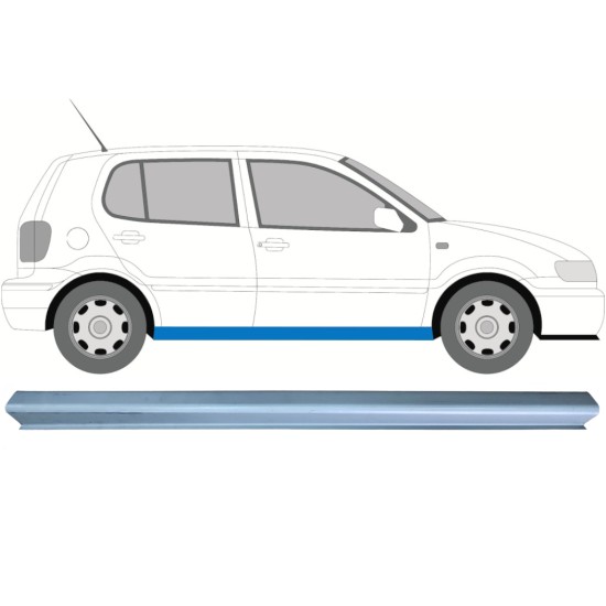 Reparatie dorpel onderste deel voor Volkswagen Polo 1994-1999 / Links = Rechts (symmetrisch) 15998