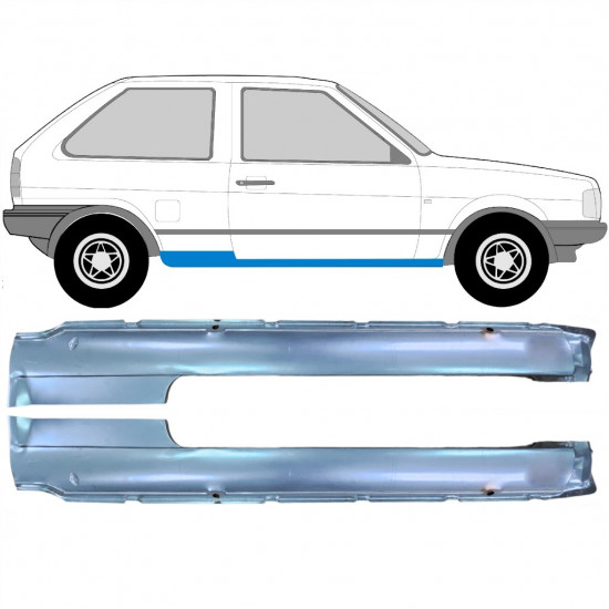 Reparatie dorpel voor VW Polo 1981-1994 / Links + Rechts / Set 10509