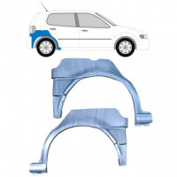 Reparatiepaneel achterste spatbord onderste deel voor VW Polo 1994-1999 / Links + Rechts / Set 10196