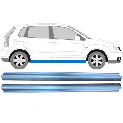 Reparatie dorpel voor VW Polo 2001-2009 / Links = Rechts (symmetrisch) / Set 10491