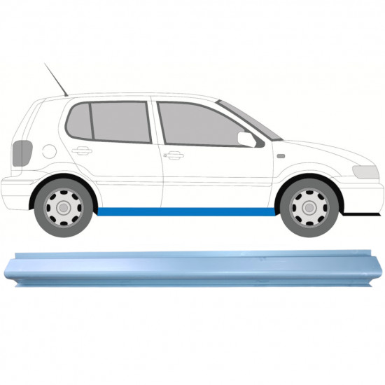 VW POLO 1999-2001 DORPEL REPARATIEPANEEL / RECHTS = LINKS