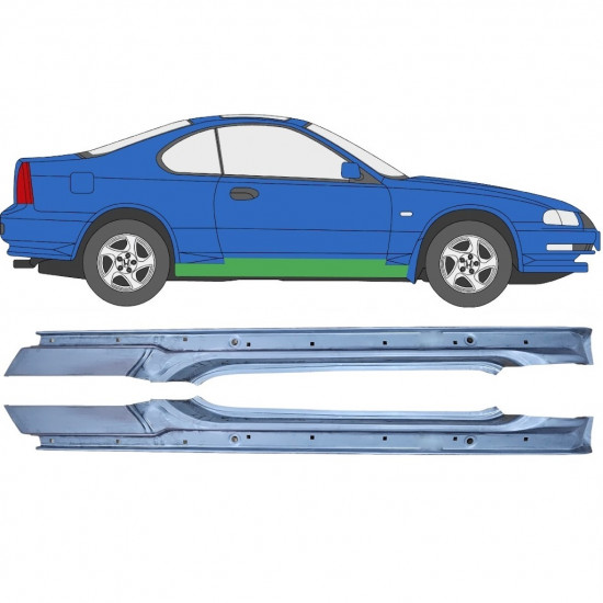 Volledige dorpel voor Honda Prelude 1992-1996 / Links + Rechts / Set 9282