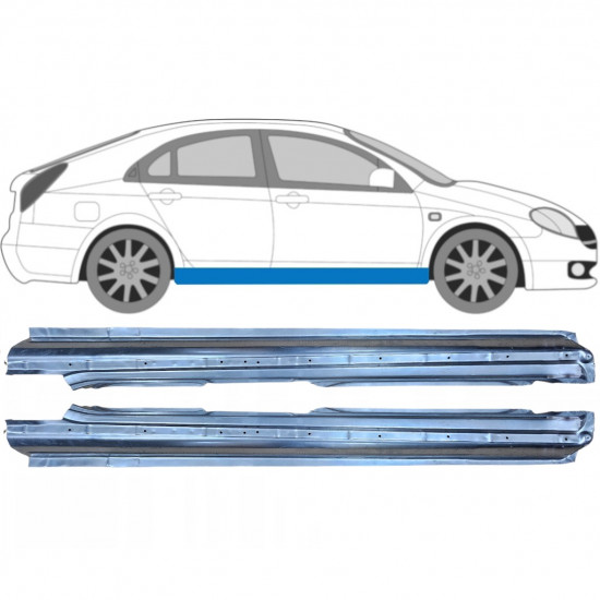 Reparatie dorpel voor Nissan Primera 2001-2007 / Links + Rechts / Set 9930