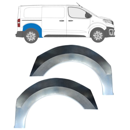 Reparatiepaneel achterspatbord voor Toyota Proace Verso 2016- / Links + Rechts / Set 15577