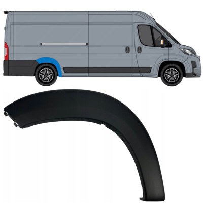 Zijlijst sierlijst achterspatbord voor Toyota Proace Max 2024- / Rechts 15900